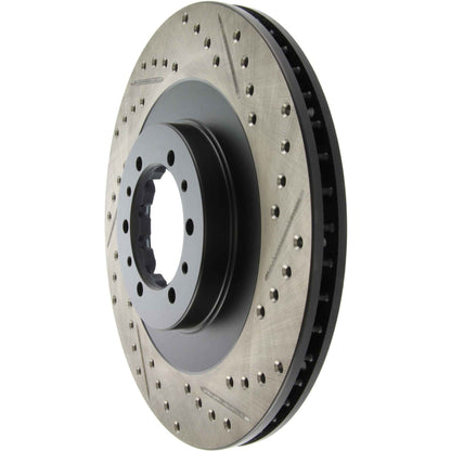 StopTech Sport Drilled/Slotted Brake Rotor; Front Left
