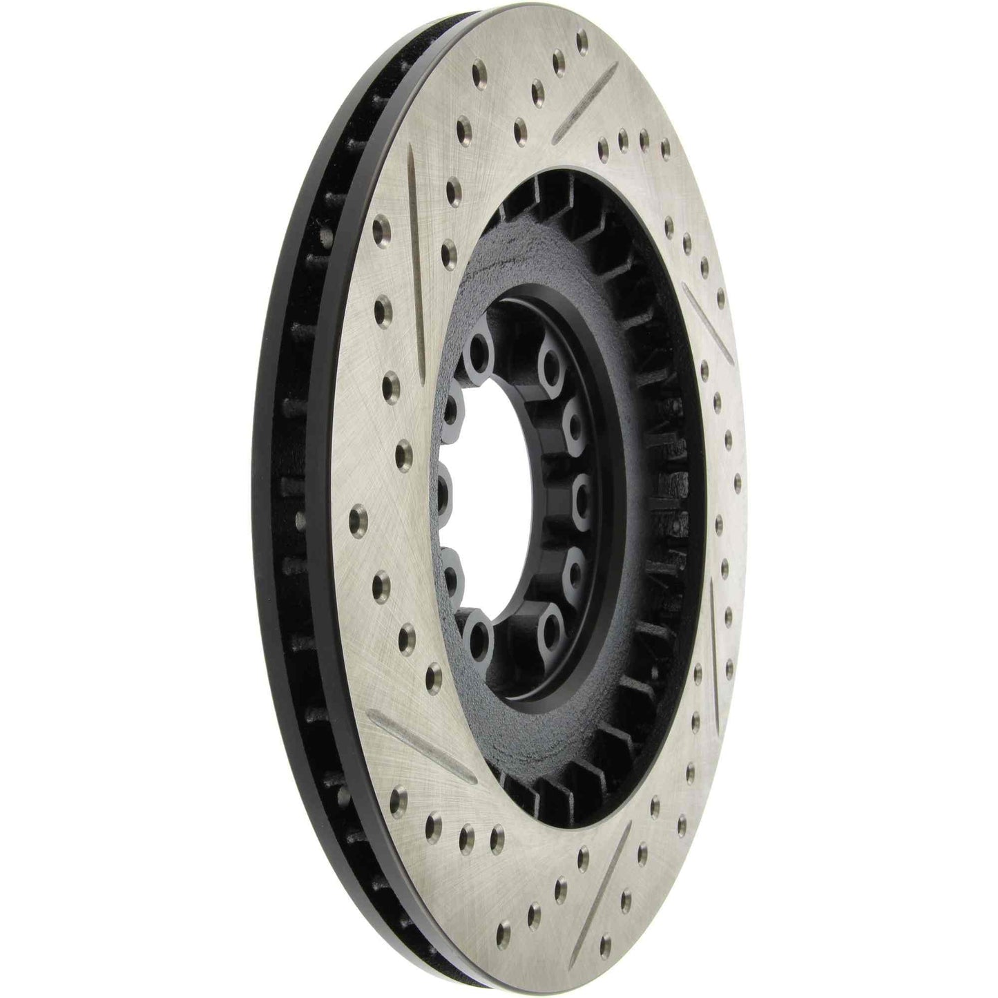 StopTech Sport Drilled/Slotted Brake Rotor; Front Left