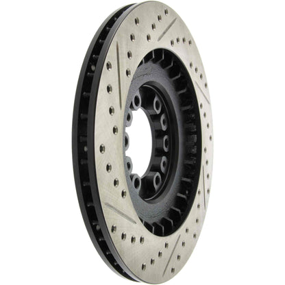 StopTech Sport Drilled/Slotted Brake Rotor; Front Left