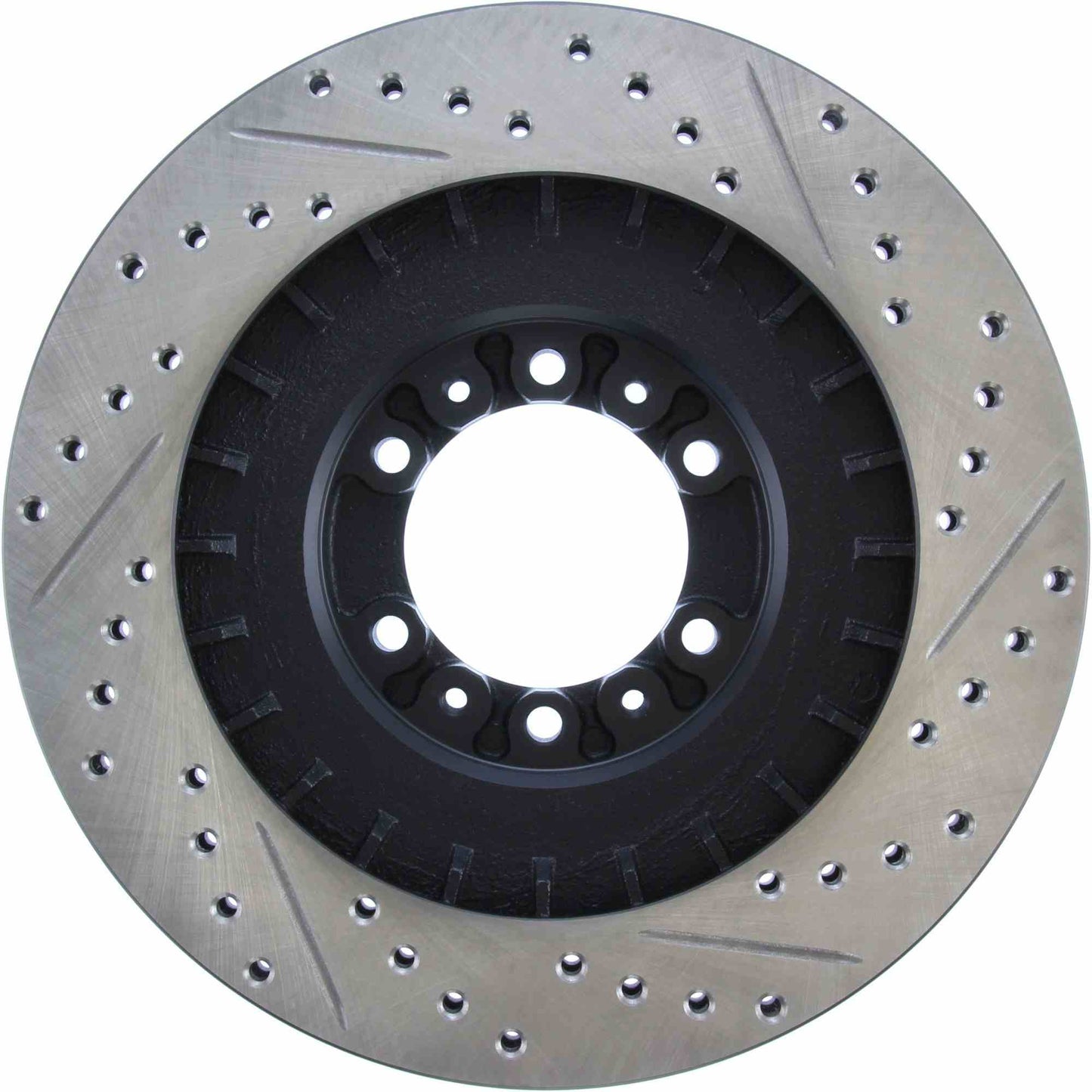 StopTech Sport Drilled/Slotted Brake Rotor; Front Right