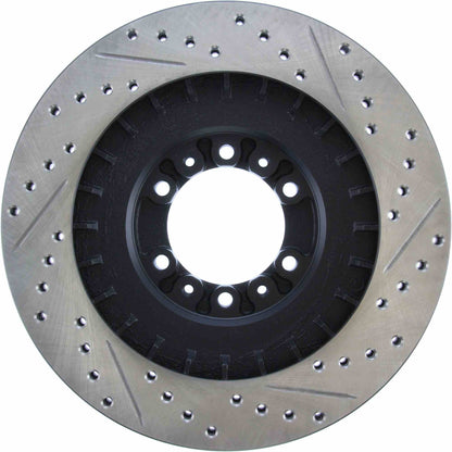 StopTech Sport Drilled/Slotted Brake Rotor; Front Right