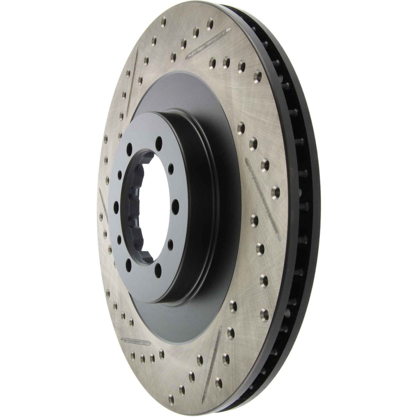 StopTech Sport Drilled/Slotted Brake Rotor; Front Right