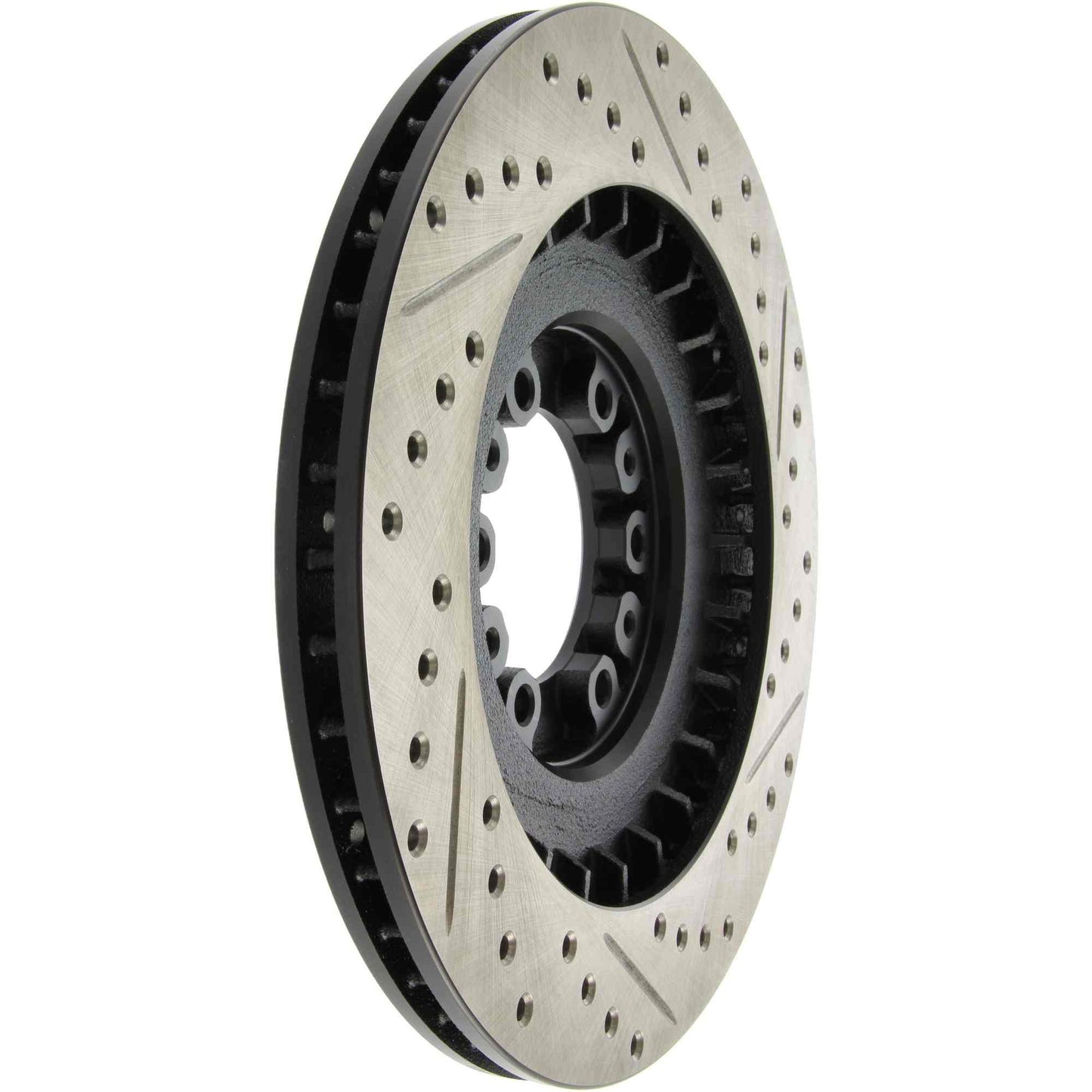 StopTech Sport Drilled/Slotted Brake Rotor; Front Right