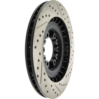 StopTech Sport Drilled/Slotted Brake Rotor; Front Right
