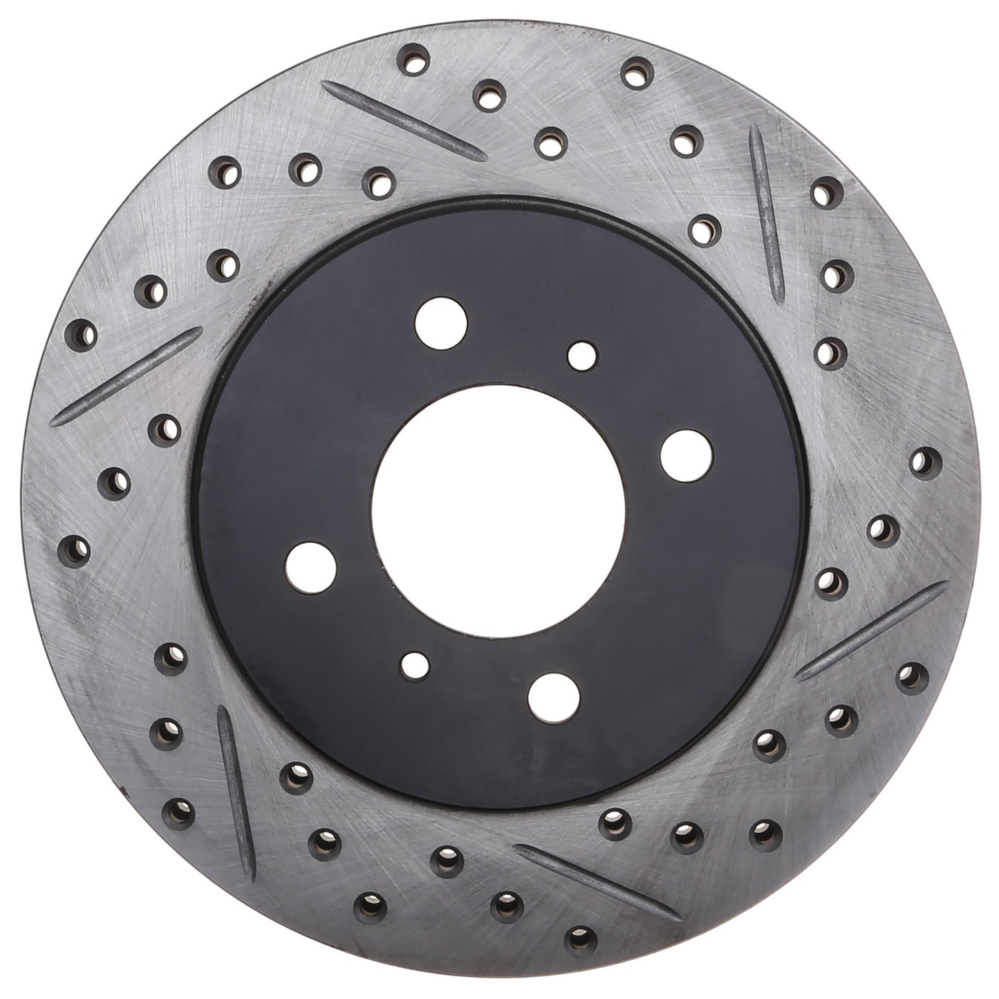 StopTech Sport Drilled/Slotted Brake Rotor; Front Left