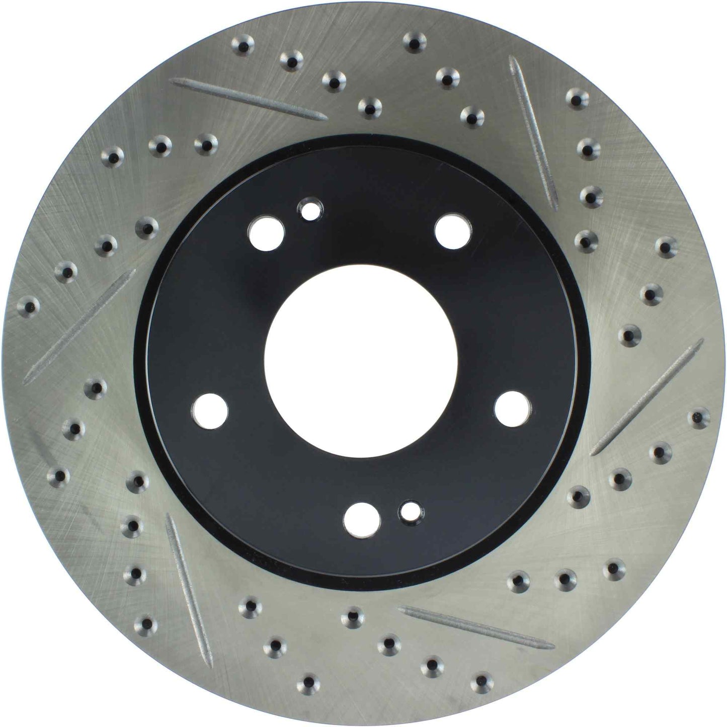 StopTech Sport Drilled/Slotted Brake Rotor; Front Left