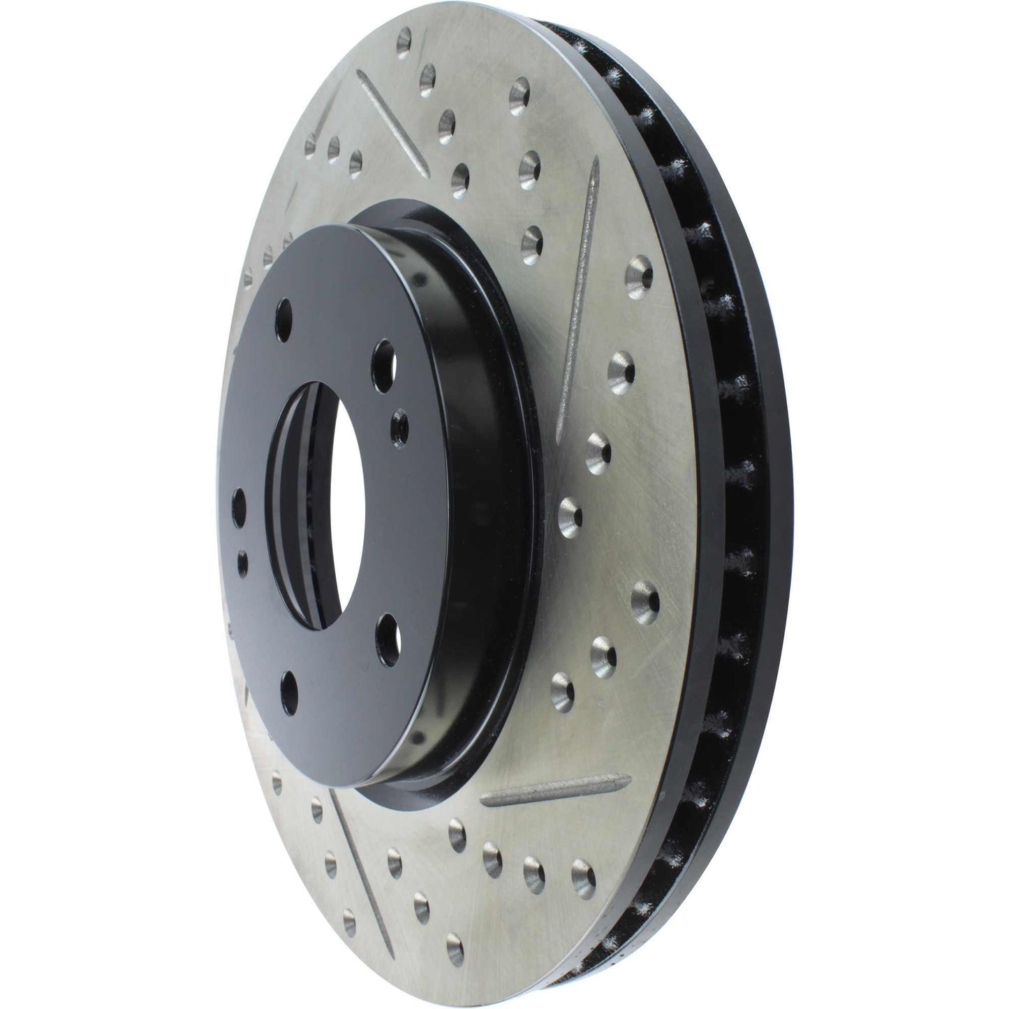 StopTech Sport Drilled/Slotted Brake Rotor; Front Left