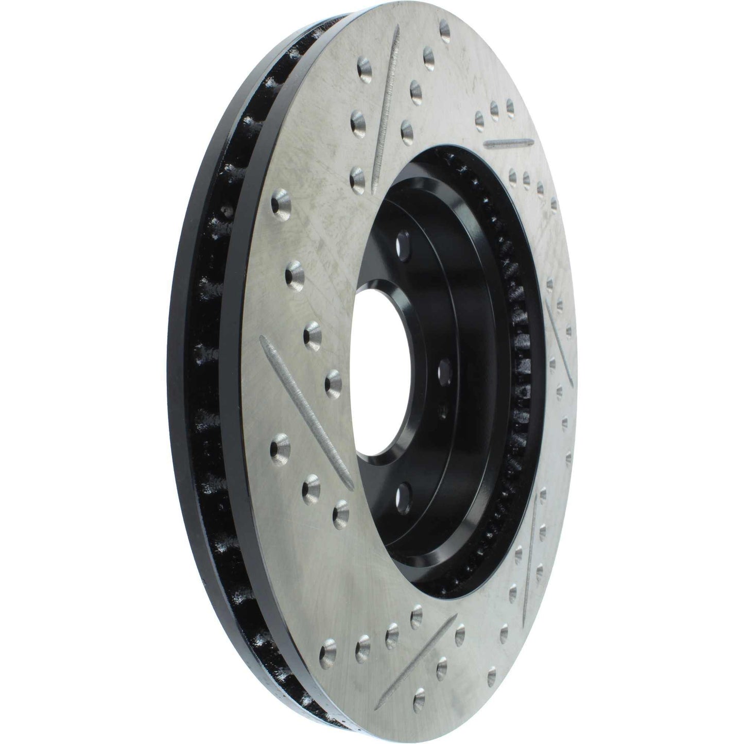 StopTech Sport Drilled/Slotted Brake Rotor; Front Left