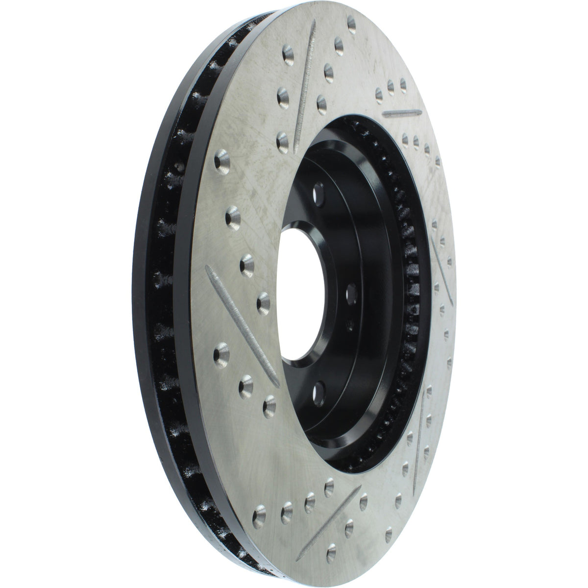 StopTech Sport Drilled/Slotted Brake Rotor; Front Left