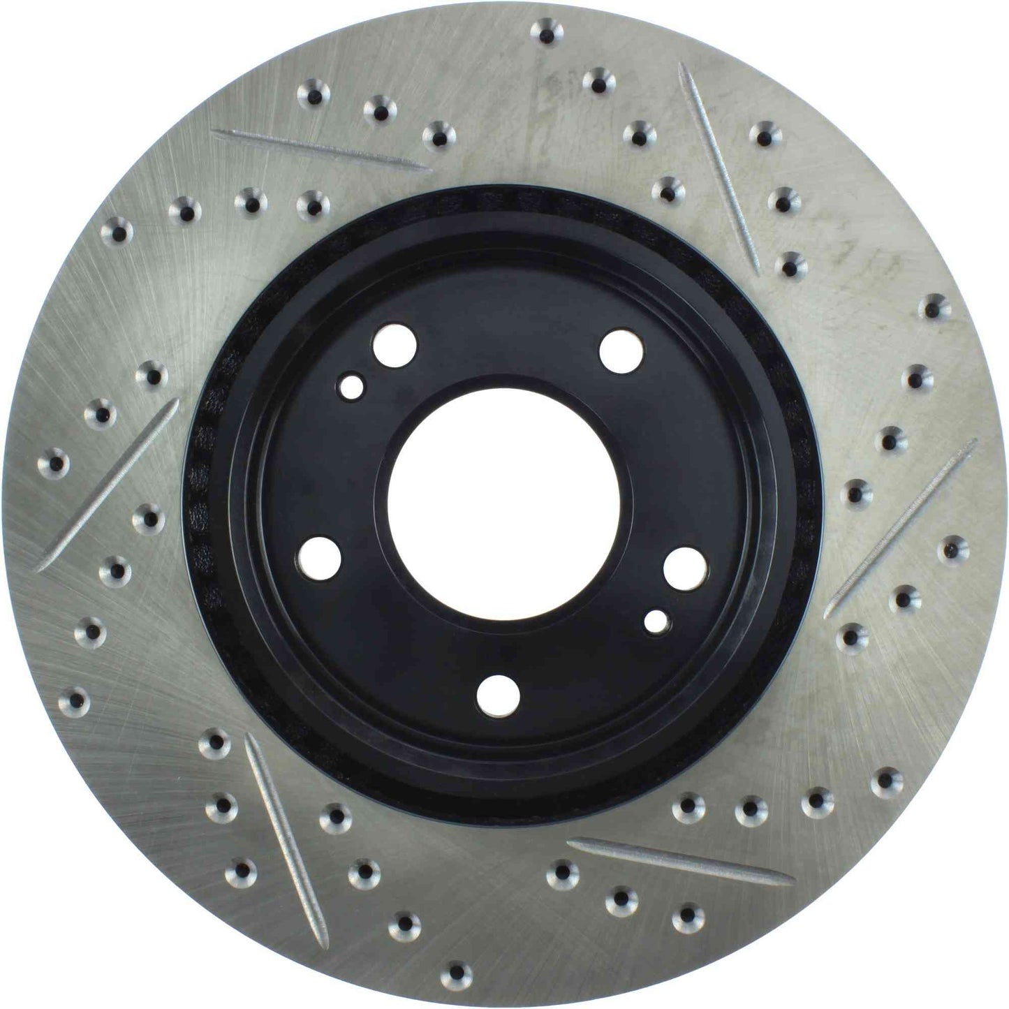 StopTech Sport Drilled/Slotted Brake Rotor; Front Right