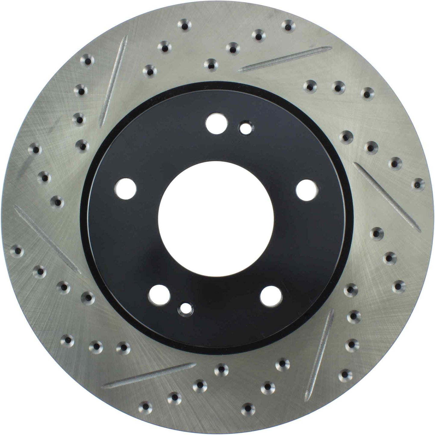 StopTech Sport Drilled/Slotted Brake Rotor; Front Right