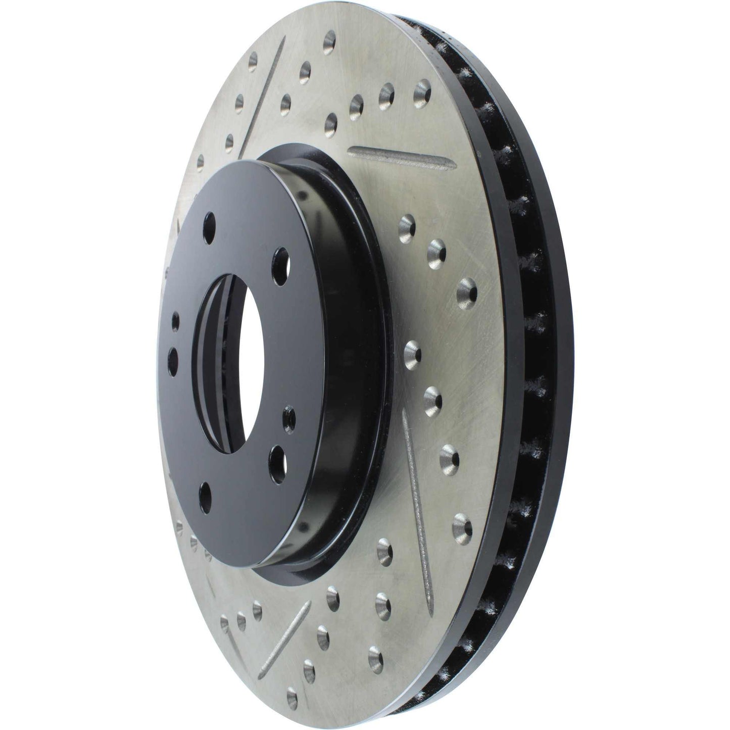 StopTech Sport Drilled/Slotted Brake Rotor; Front Right