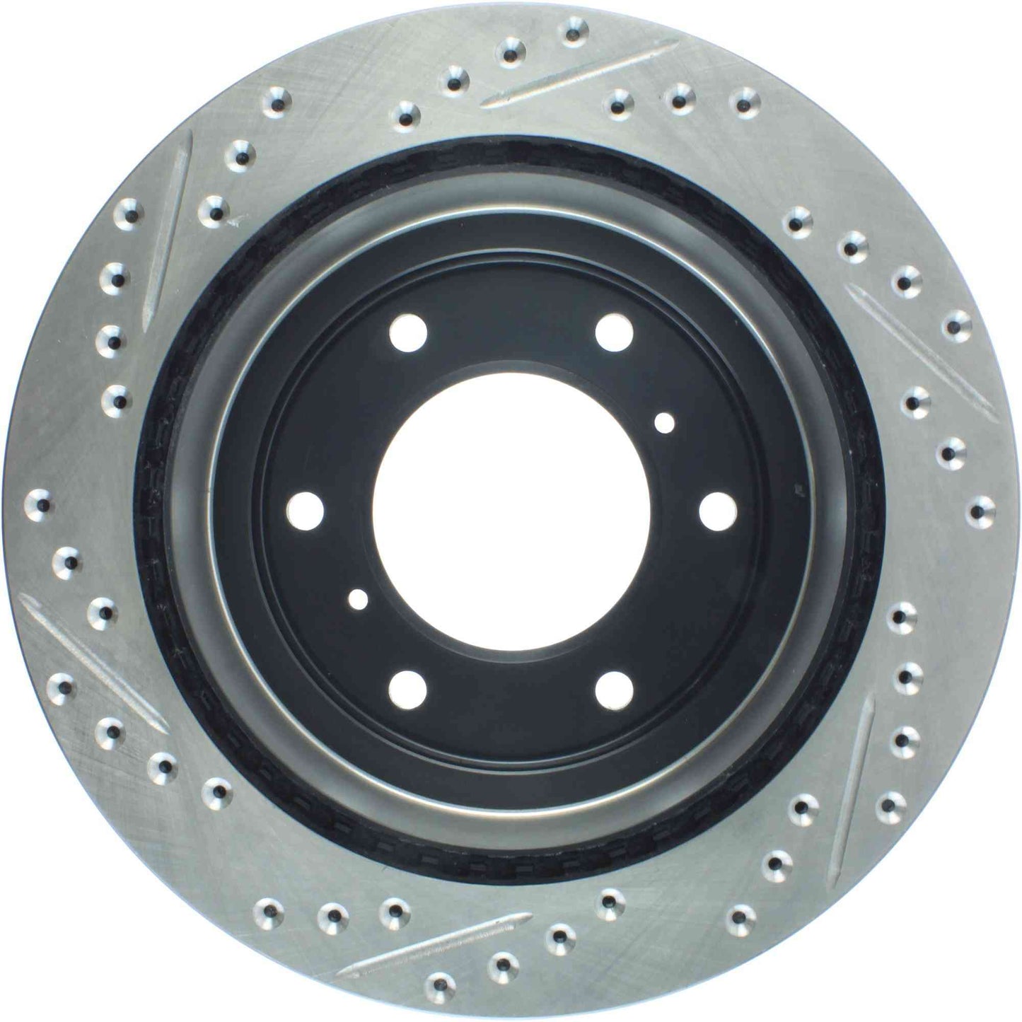 StopTech Sport Drilled/Slotted Brake Rotor; Rear Left