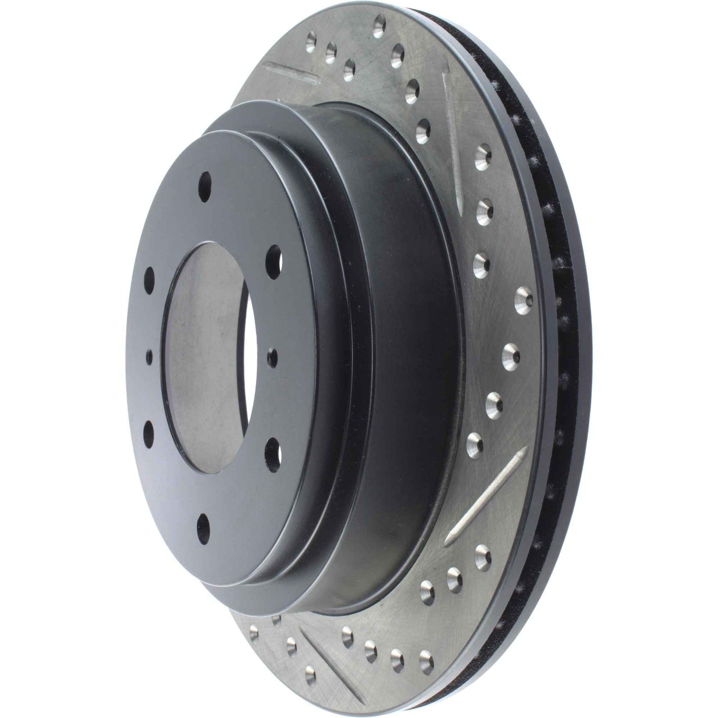 StopTech Sport Drilled/Slotted Brake Rotor; Rear Left
