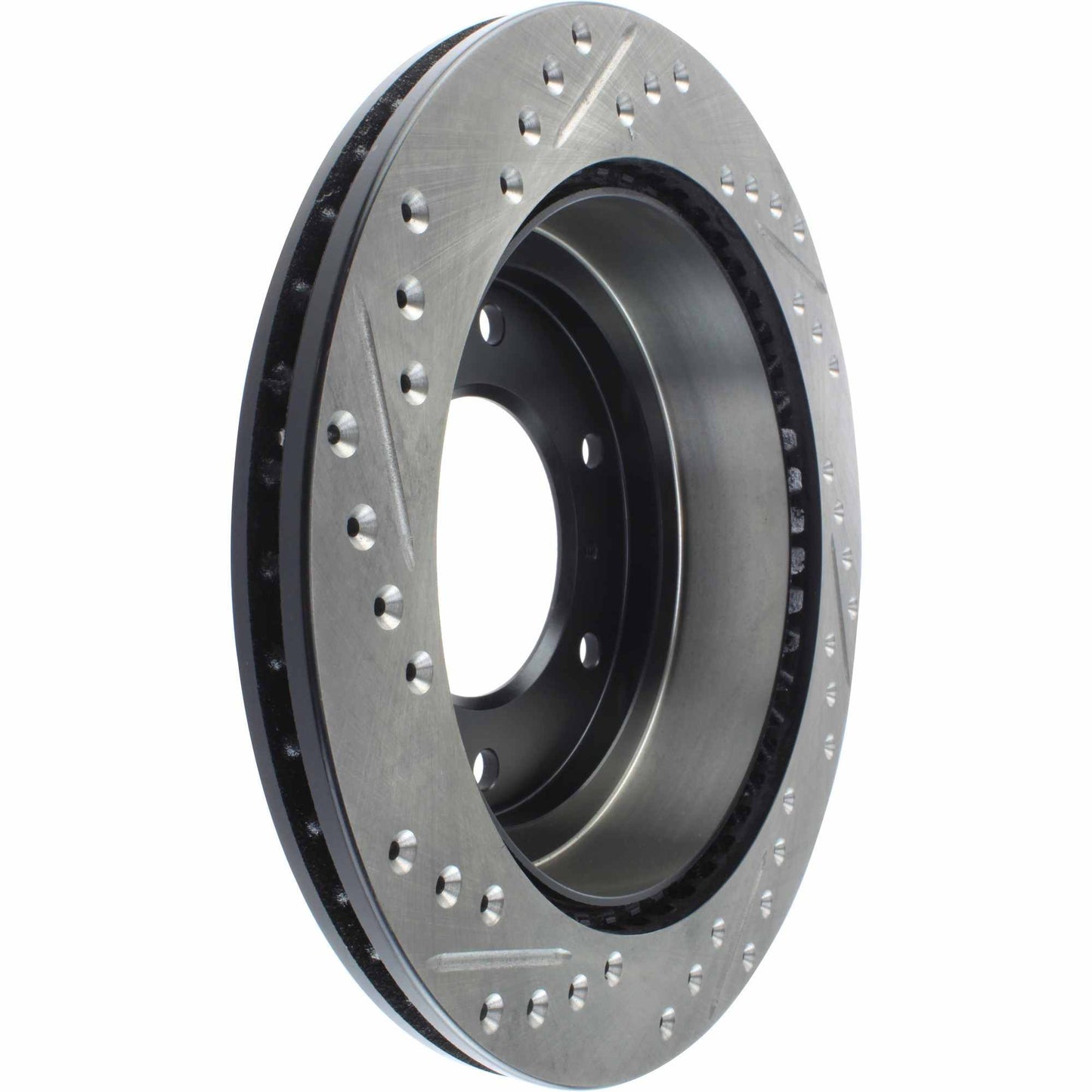 StopTech Sport Drilled/Slotted Brake Rotor; Rear Left