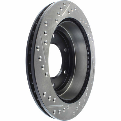 StopTech Sport Drilled/Slotted Brake Rotor; Rear Left