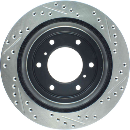 StopTech Sport Drilled/Slotted Brake Rotor; Rear Right