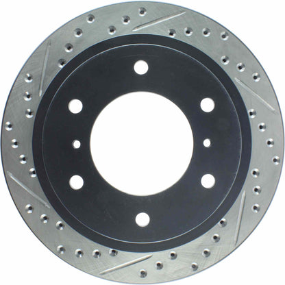 StopTech Sport Drilled/Slotted Brake Rotor; Rear Right