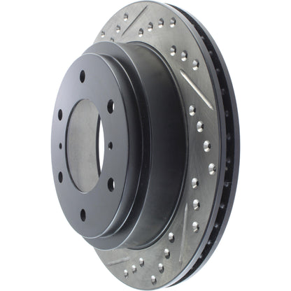 StopTech Sport Drilled/Slotted Brake Rotor; Rear Right