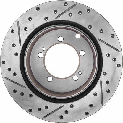 StopTech 03-06 Mitsubishi Lancer Evo AWD Rear Left Drilled & Slotted CRYO-STOP Brake Rotor 127.46065CL