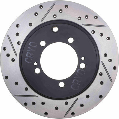 StopTech Sport Cryo Drilled/Slotted Brake Rotor; Rear Right