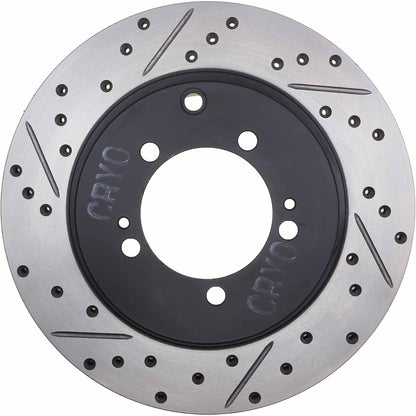 StopTech Sport Cryo Drilled/Slotted Brake Rotor; Rear Right