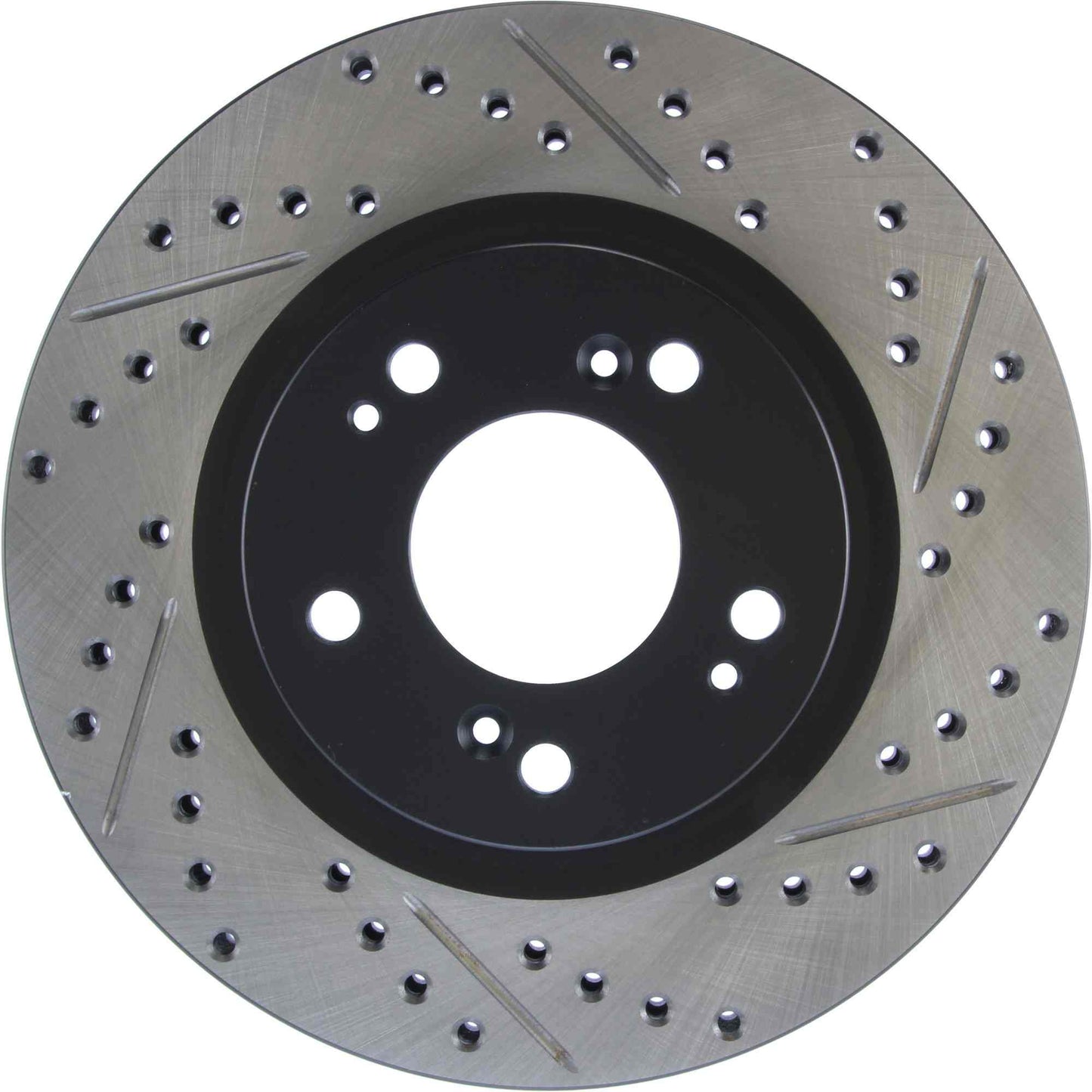 StopTech Sport Drilled/Slotted Brake Rotor; Front Left