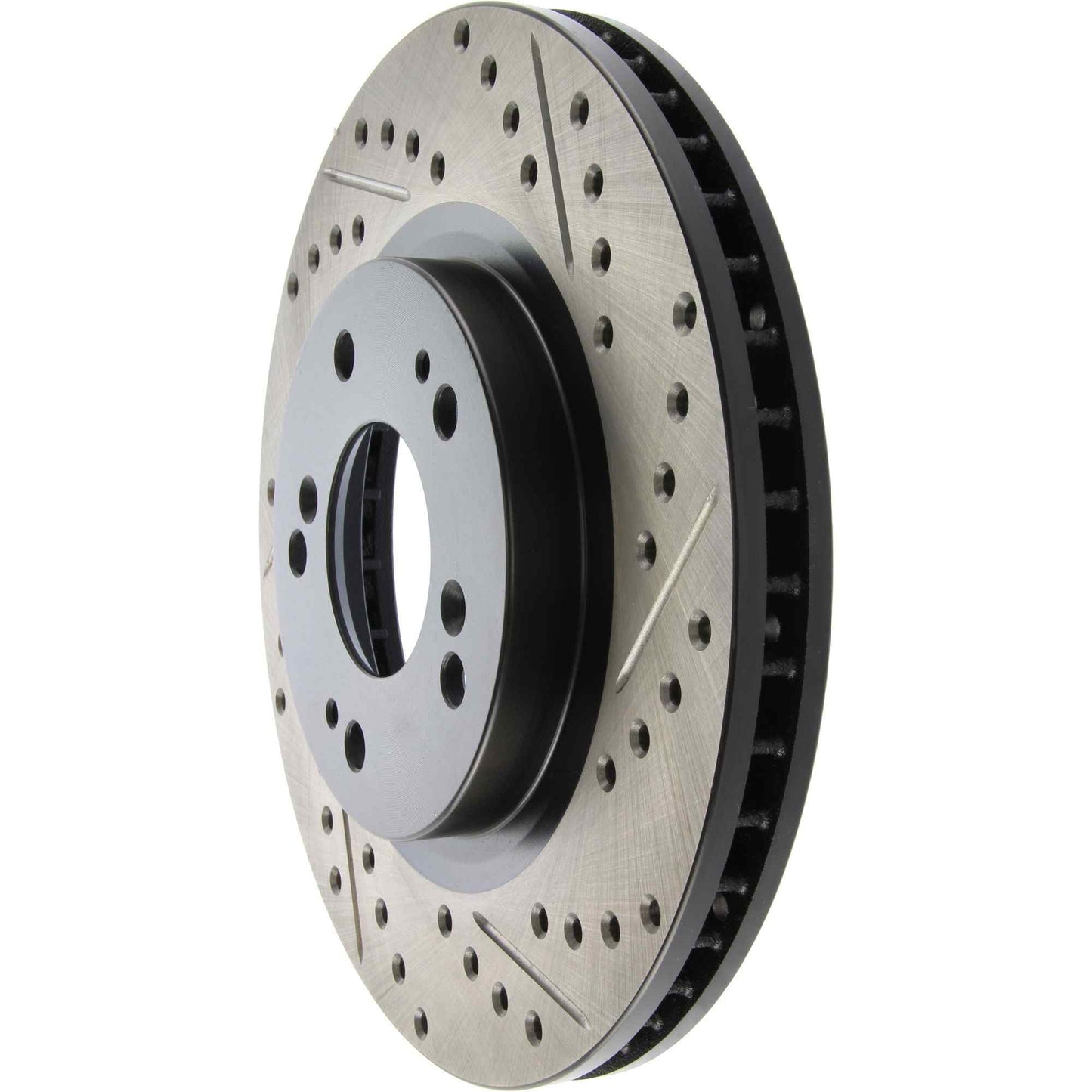 StopTech Sport Drilled/Slotted Brake Rotor; Front Left