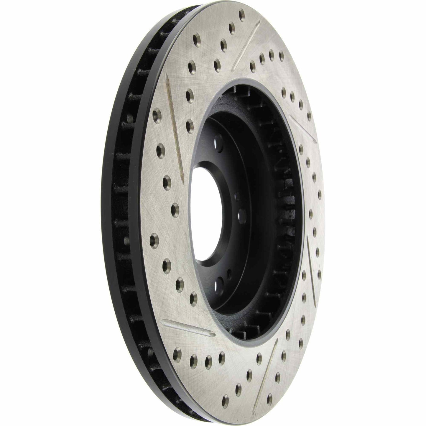 StopTech Sport Drilled/Slotted Brake Rotor; Front Left