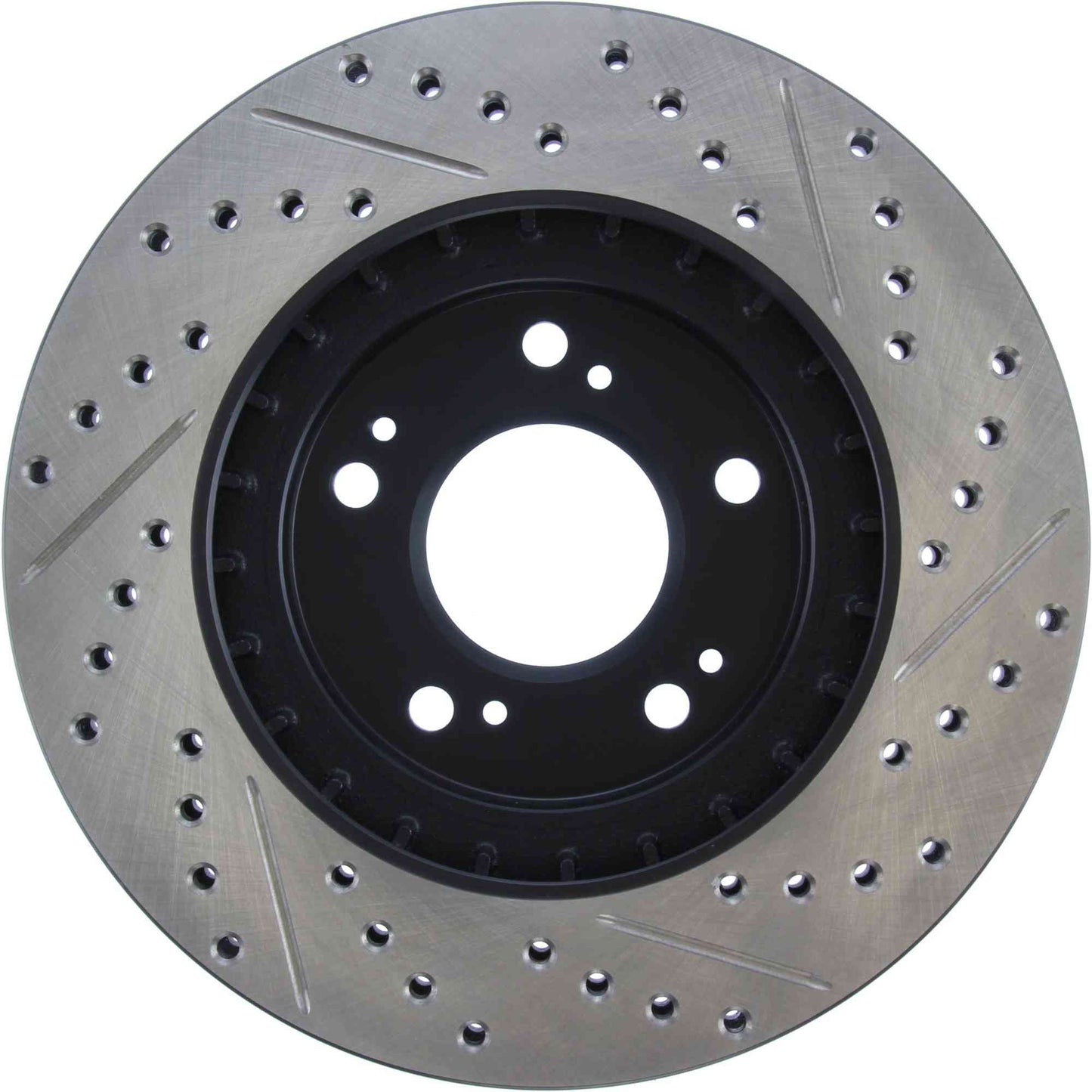 StopTech Sport Drilled/Slotted Brake Rotor; Front Right