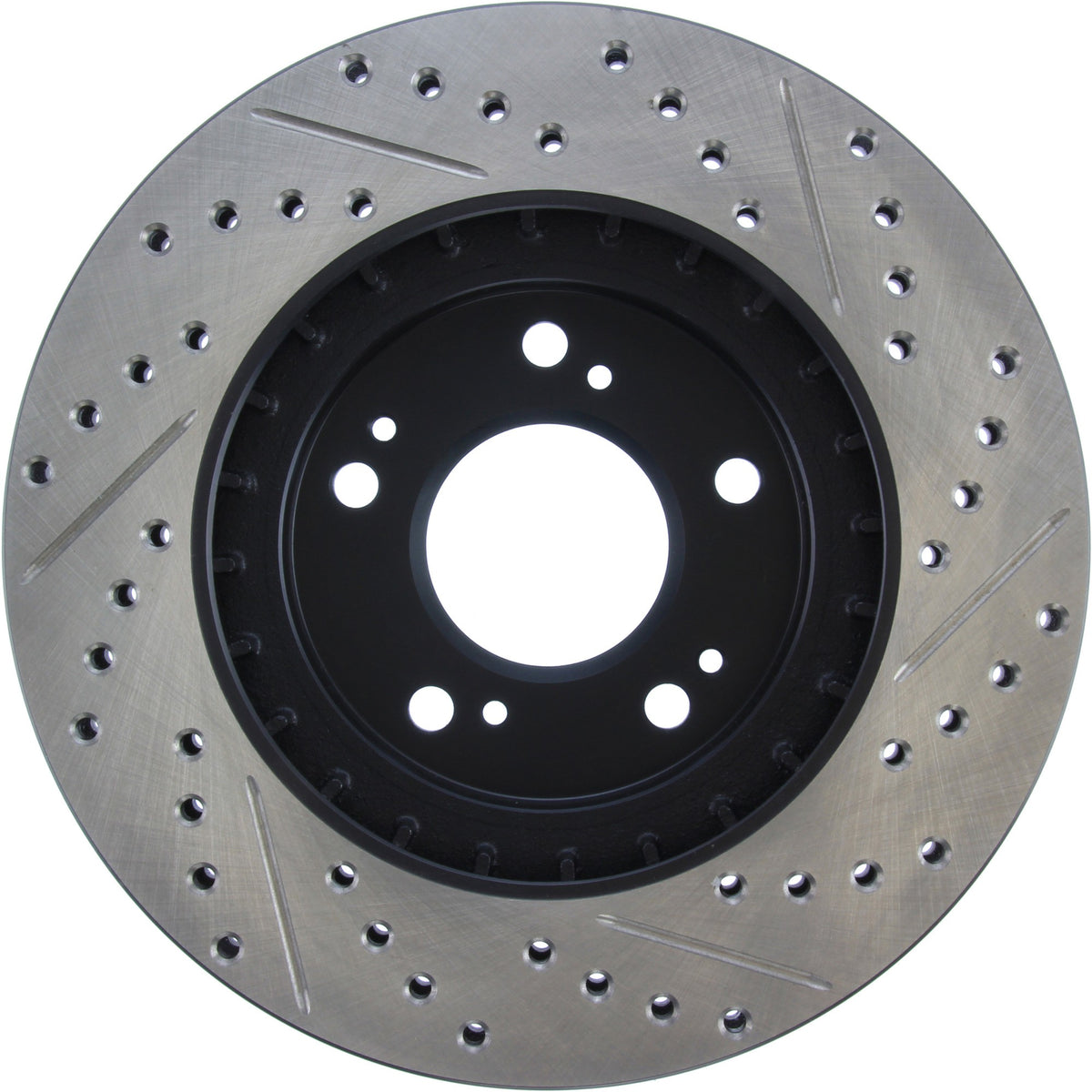 StopTech Sport Drilled/Slotted Brake Rotor; Front Right