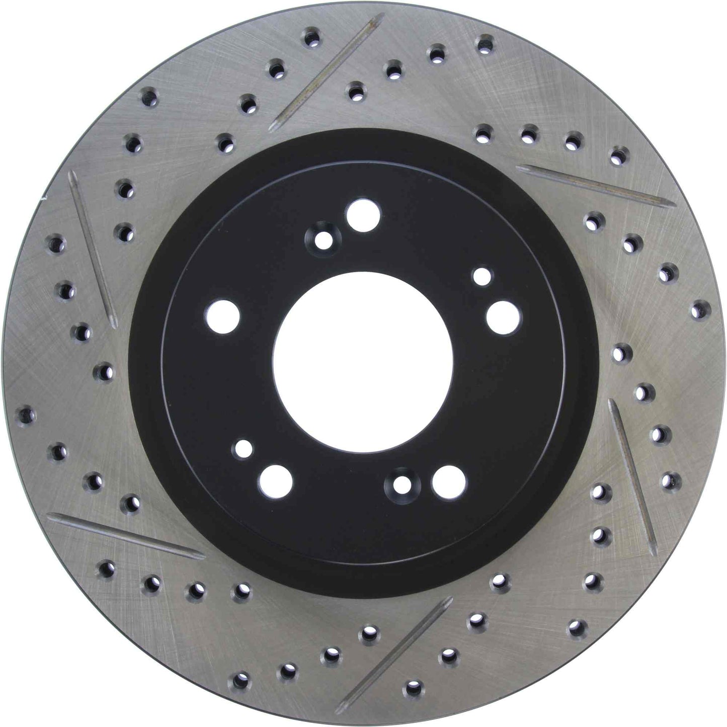 StopTech Sport Drilled/Slotted Brake Rotor; Front Right