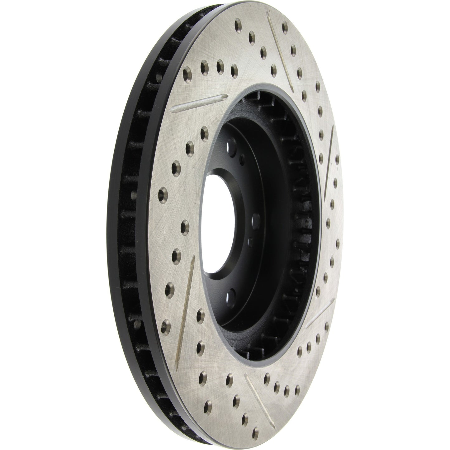 StopTech Sport Drilled/Slotted Brake Rotor; Front Right