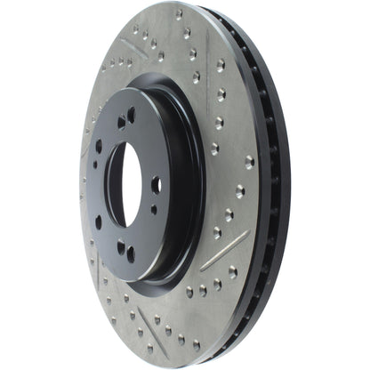 StopTech  Sport Drilled/Slotted Brake Rotor; Front Left