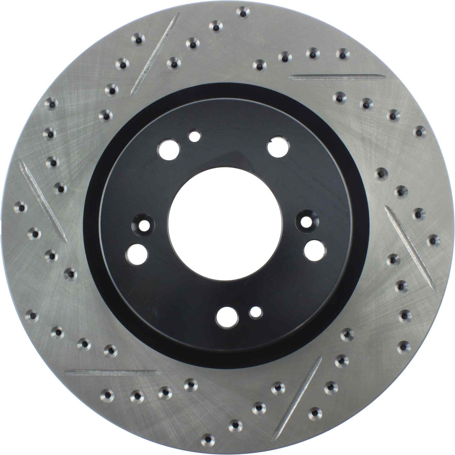 StopTech Sport Drilled/Slotted Brake Rotor; Front Right