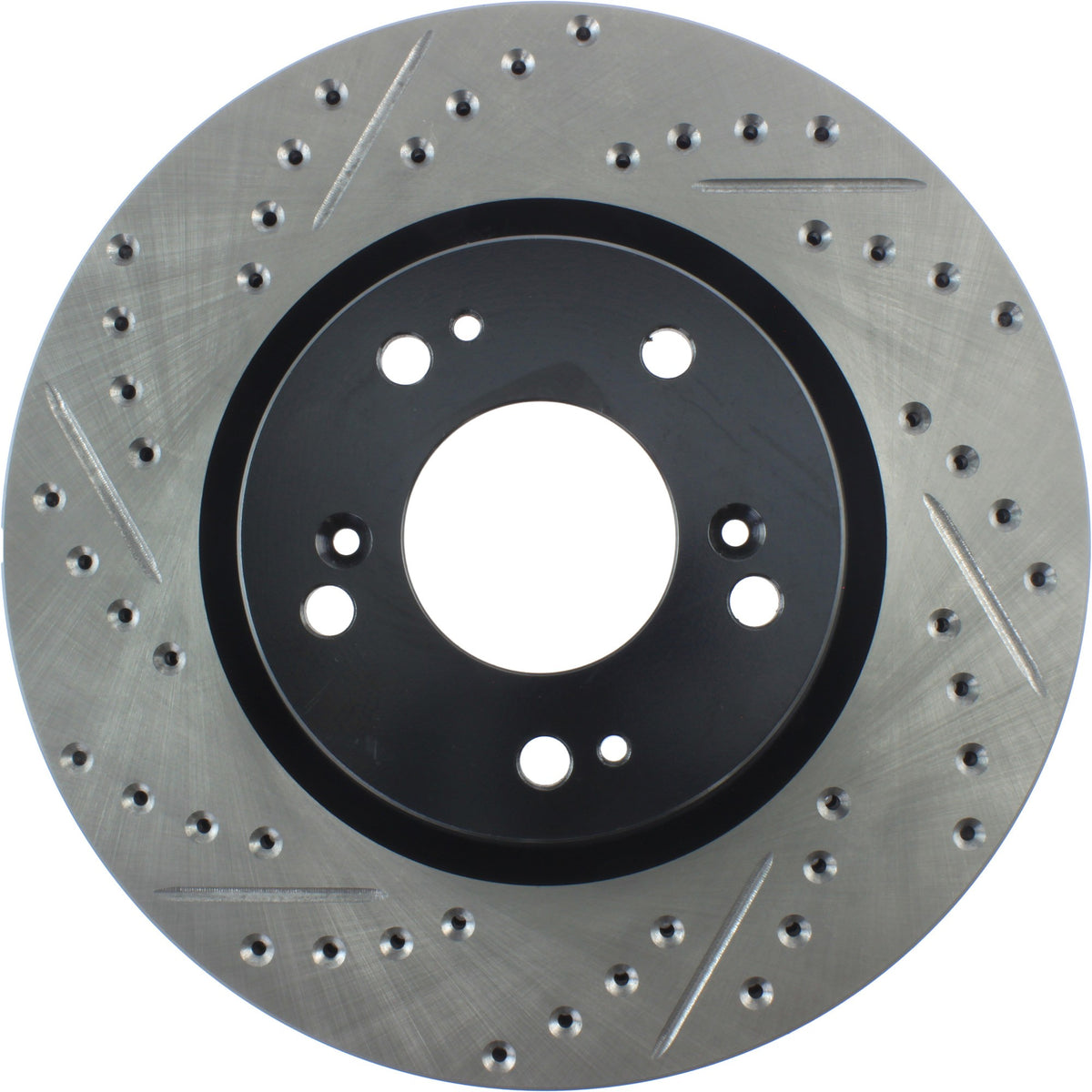 StopTech Sport Drilled/Slotted Brake Rotor; Front Right