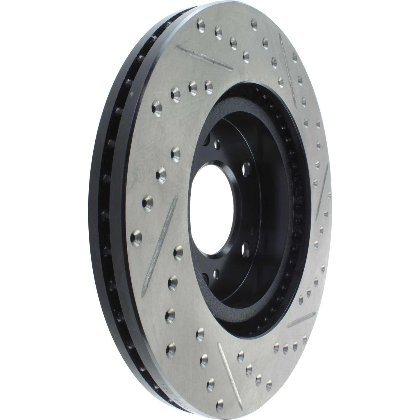 StopTech Sport Drilled/Slotted Brake Rotor; Front Right