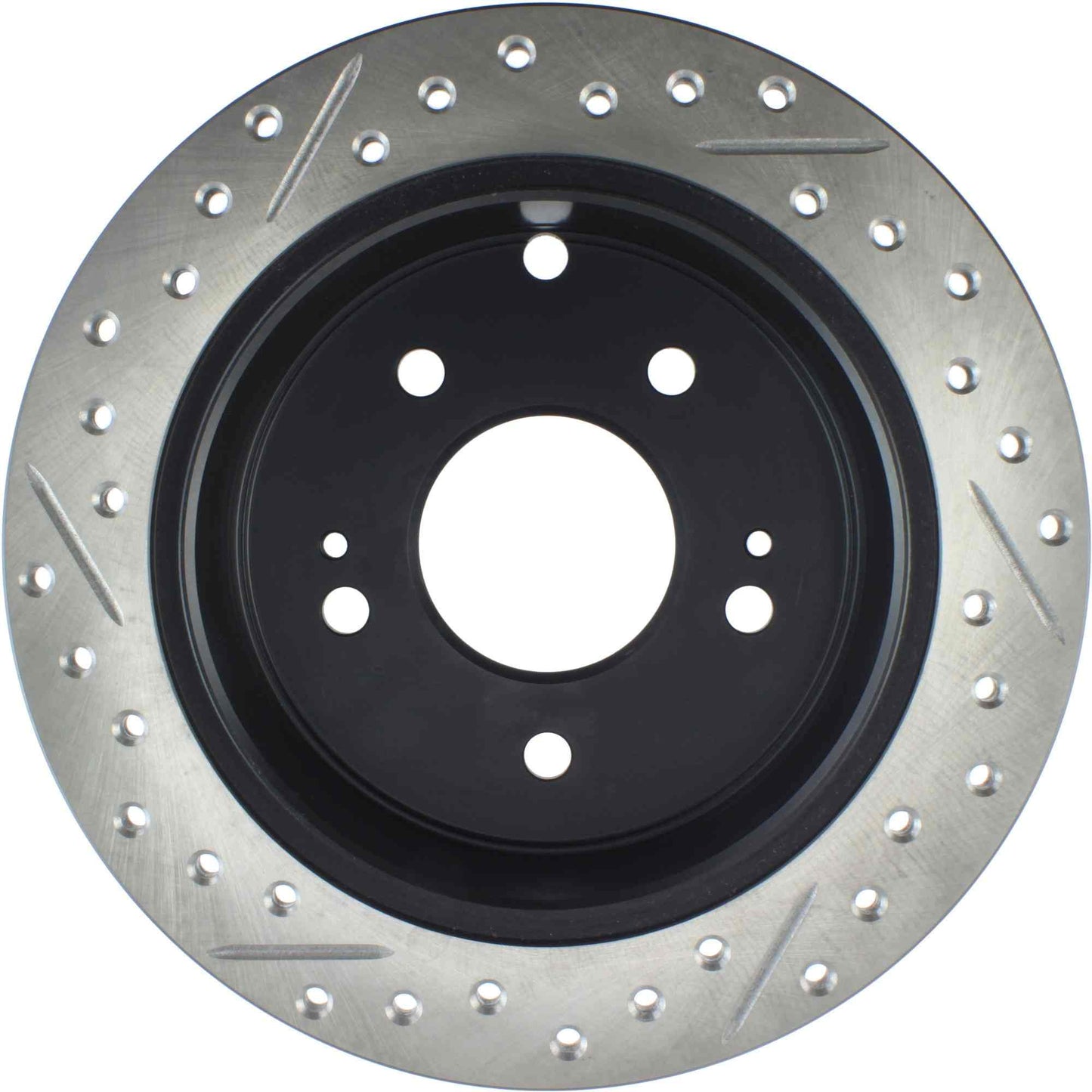 StopTech Sport Drilled/Slotted Brake Rotor; Rear Left