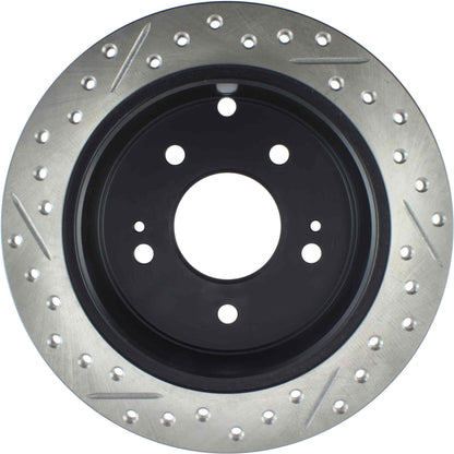 StopTech Sport Drilled/Slotted Brake Rotor; Rear Left