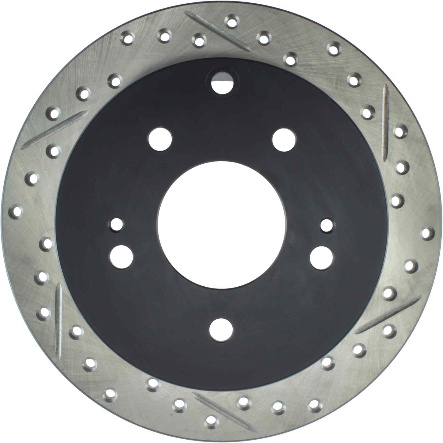StopTech Sport Drilled/Slotted Brake Rotor; Rear Left