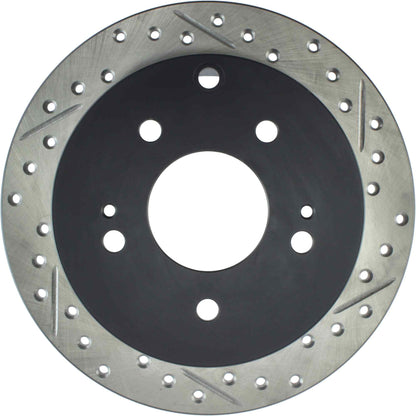 StopTech Sport Drilled/Slotted Brake Rotor; Rear Left
