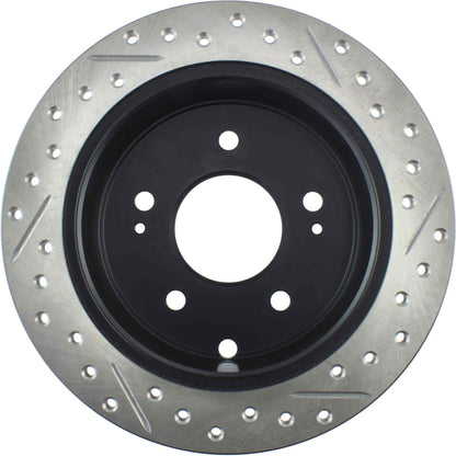 StopTech Sport Drilled/Slotted Brake Rotor; Rear Right