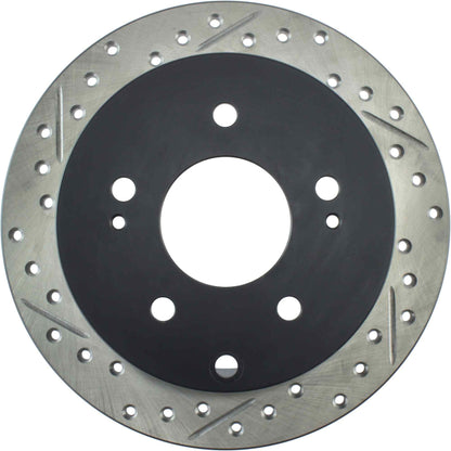 StopTech Sport Drilled/Slotted Brake Rotor; Rear Right