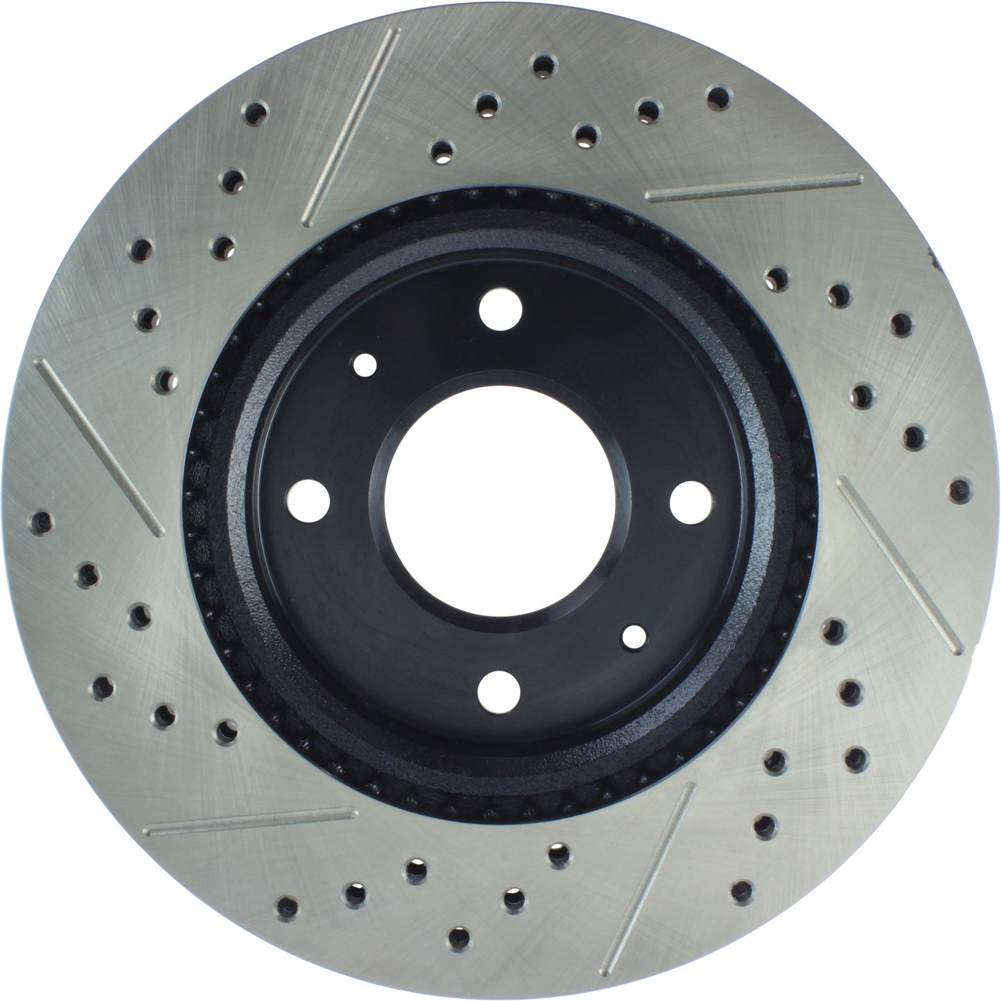 StopTech Sport Drilled/Slotted Brake Rotor; Front Left