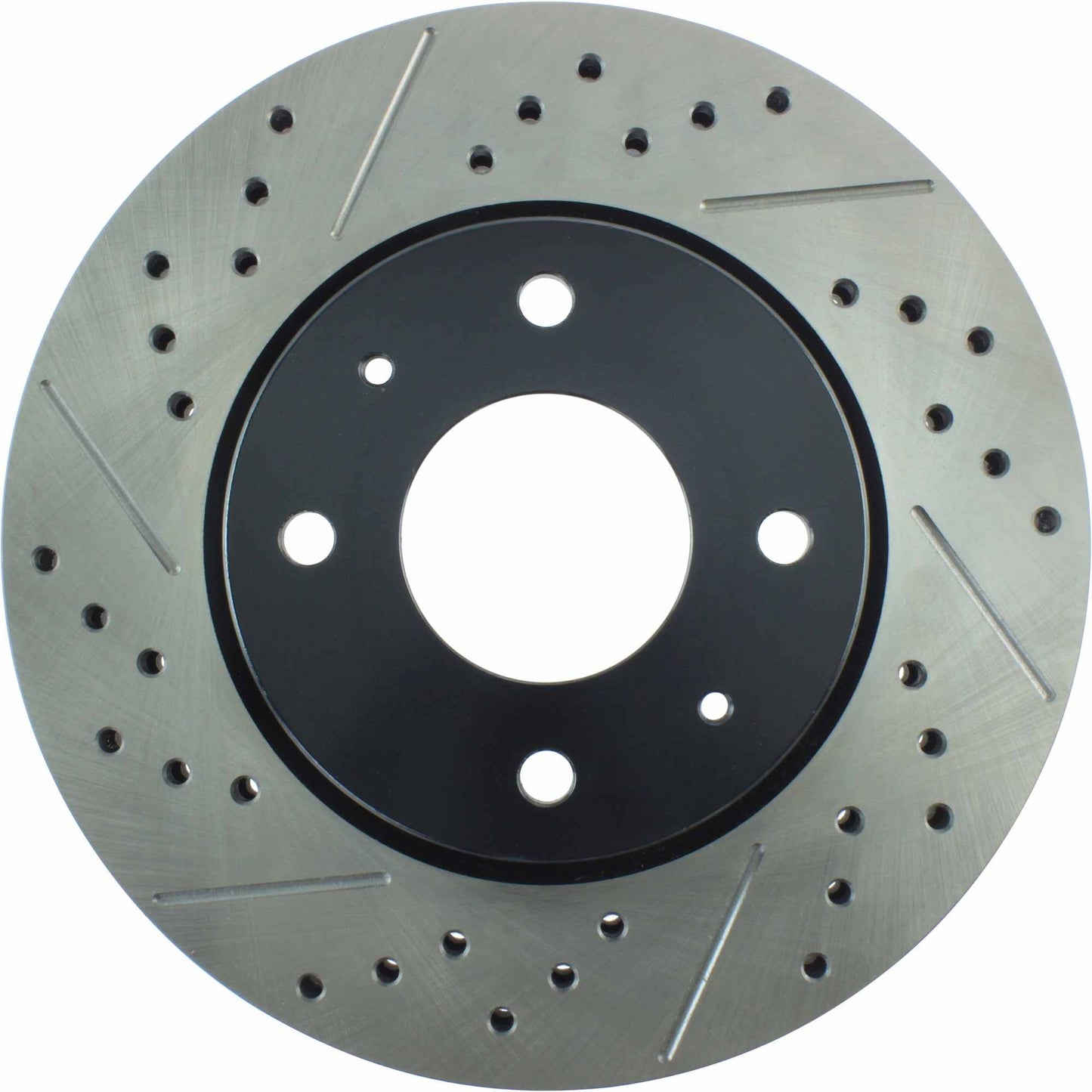 StopTech Sport Drilled/Slotted Brake Rotor; Front Right