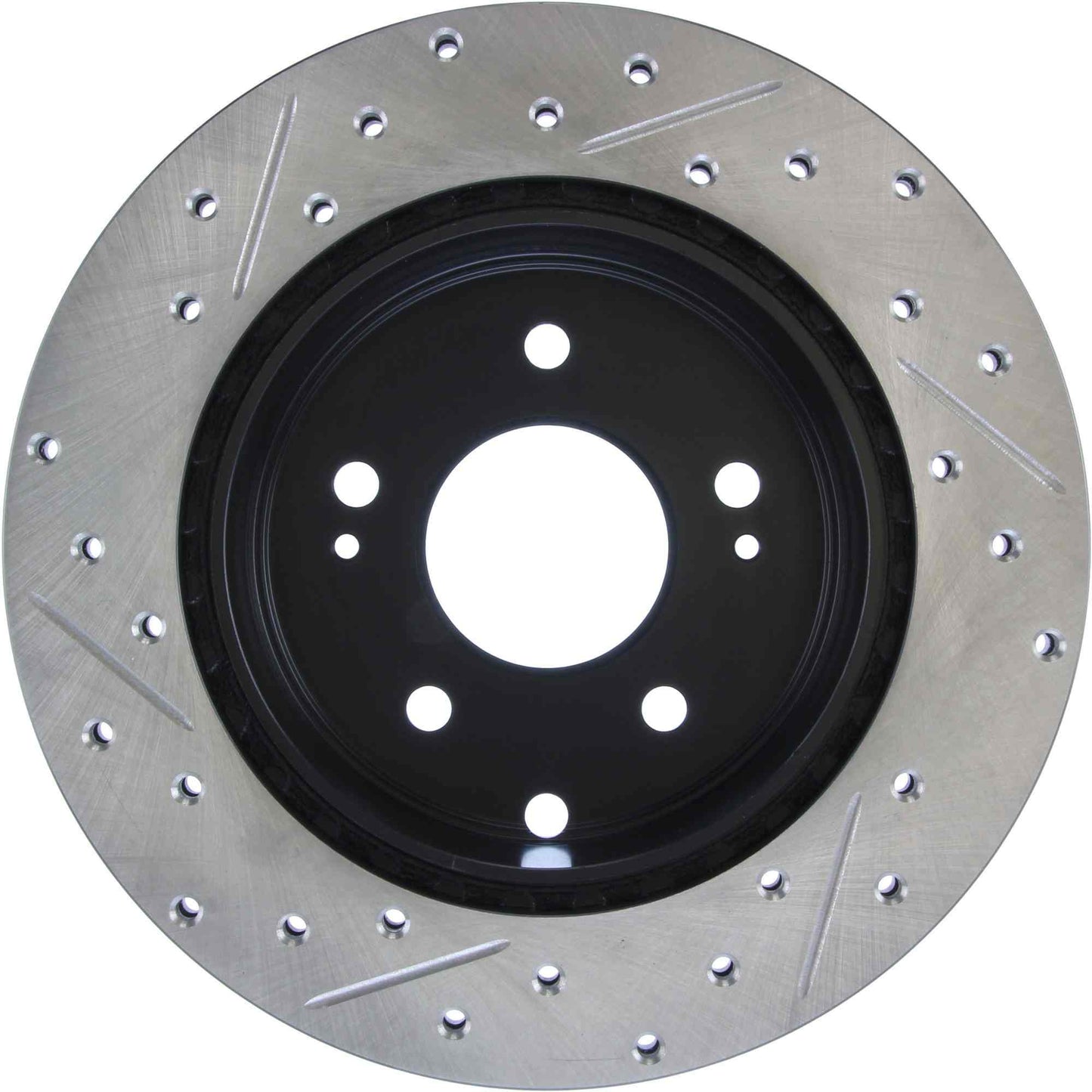 StopTech Sport Drilled/Slotted Brake Rotor; Rear Left