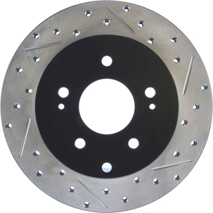 StopTech Sport Drilled/Slotted Brake Rotor; Rear Left