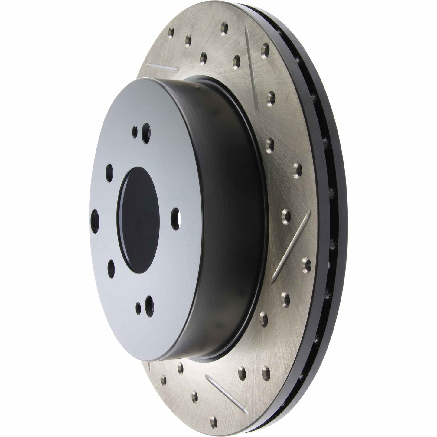 StopTech Sport Drilled/Slotted Brake Rotor; Rear Left