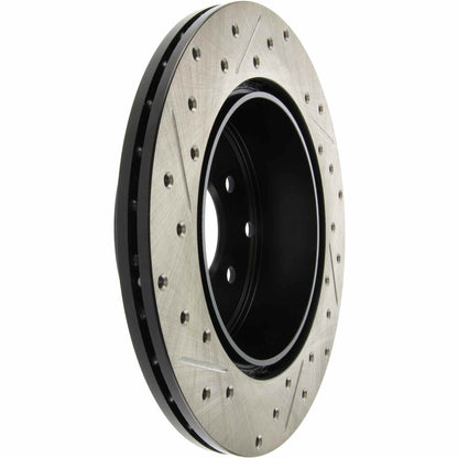 StopTech Sport Drilled/Slotted Brake Rotor; Rear Left