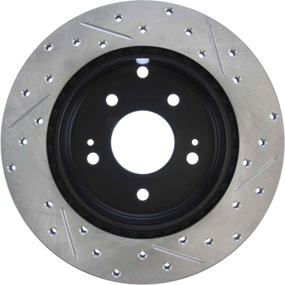 StopTech Sport Drilled/Slotted Brake Rotor; Rear Right